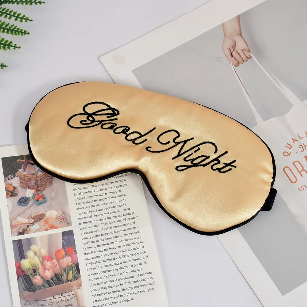 Eliza Botanica Silk Sleep Mask – Soft Light-Blocking Eye Mask for Better Sleep