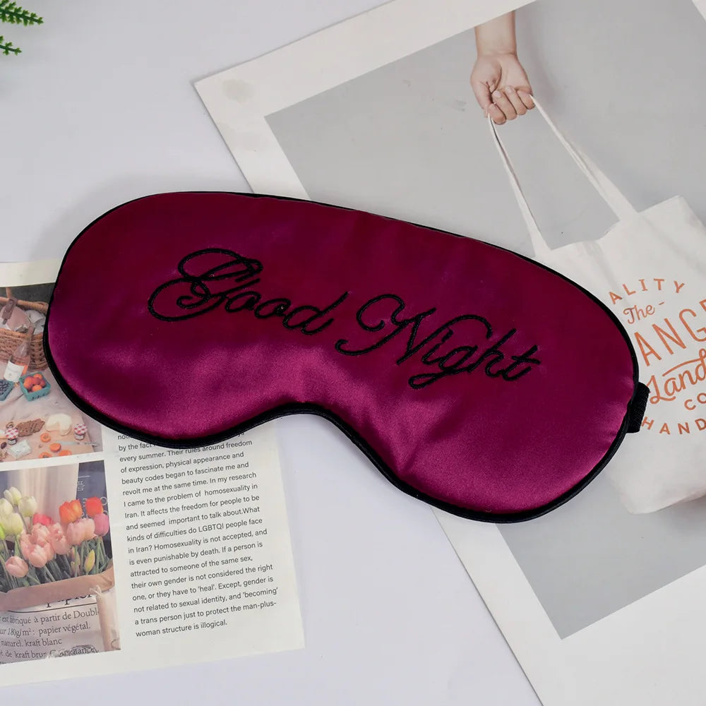 Eliza Botanica Silk Sleep Mask – Soft Light-Blocking Eye Mask for Better Sleep