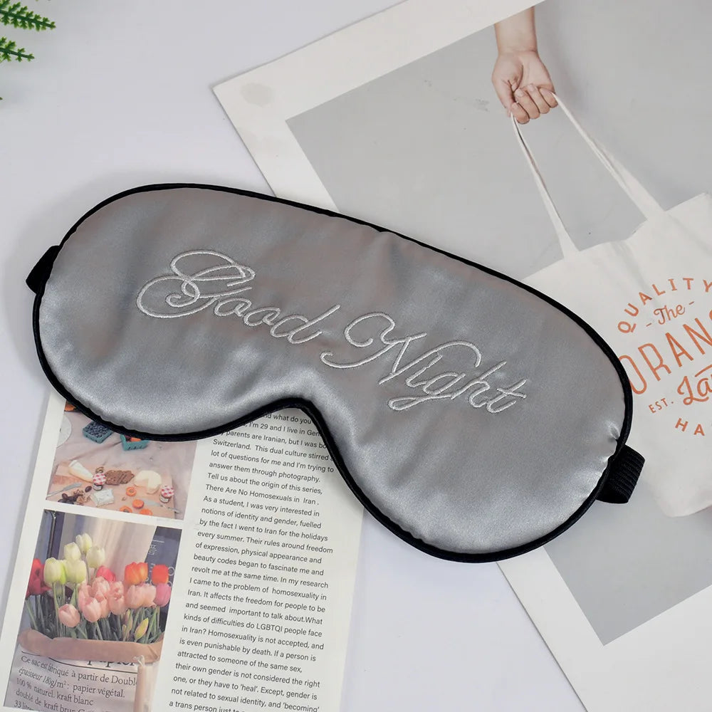 Eliza Botanica Silk Sleep Mask – Soft Light-Blocking Eye Mask for Better Sleep