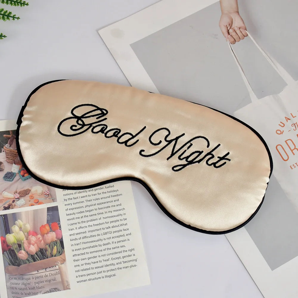 Eliza Botanica Silk Sleep Mask – Soft Light-Blocking Eye Mask for Better Sleep